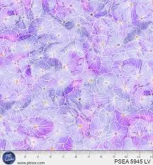 Painted Sea by Amy Tieman for P&B Textiles - 5945 LV Shells Light Violet