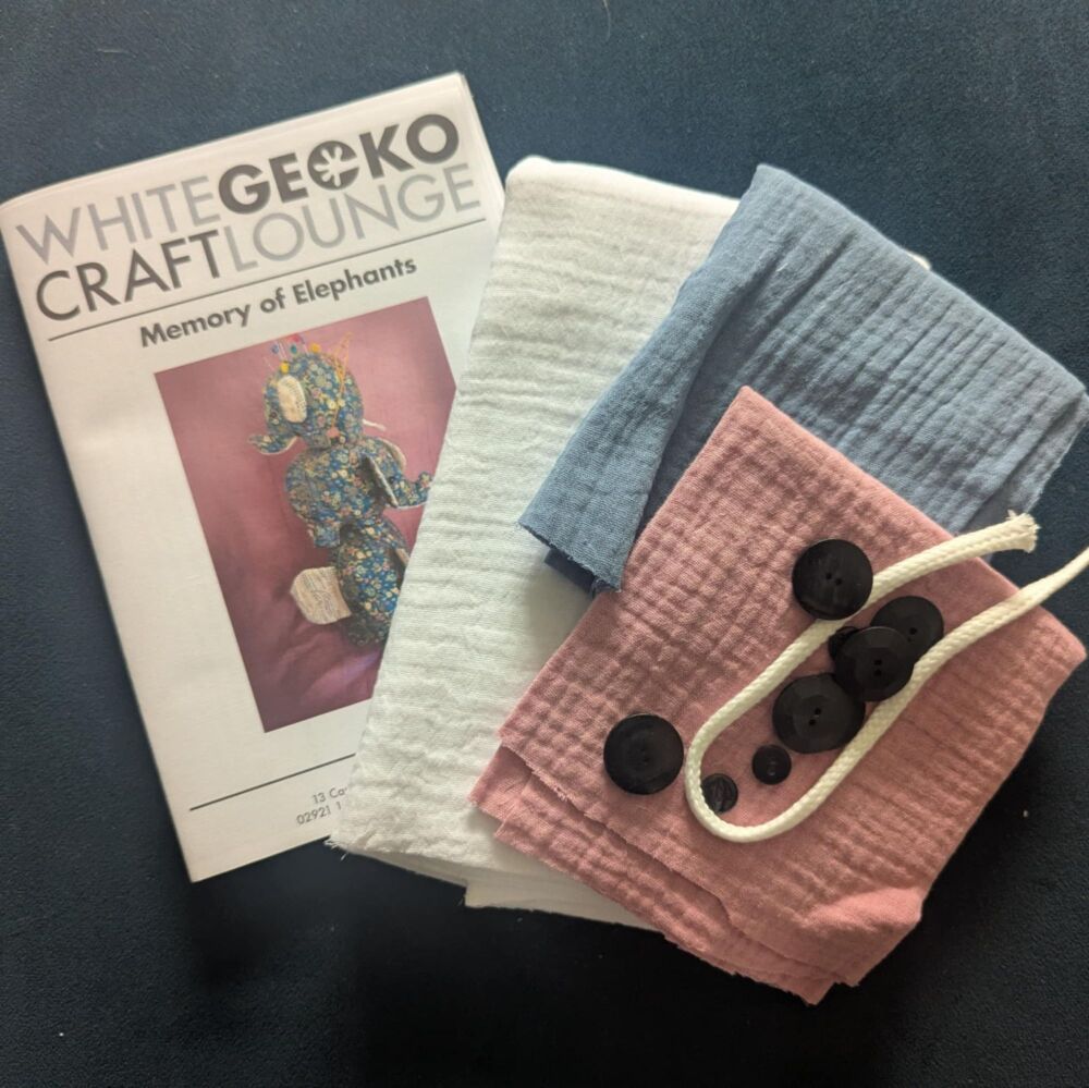 Memory of Elephant kit - Was 29.99 now £10! - White double gauze