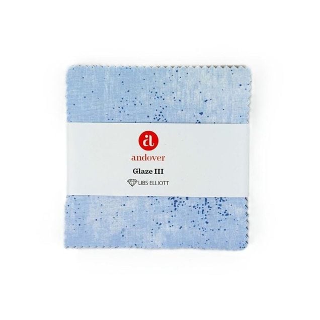Glaze III by Libs Elliot for Makower 5" squares (Charm Pack) 1S/GLAZE3