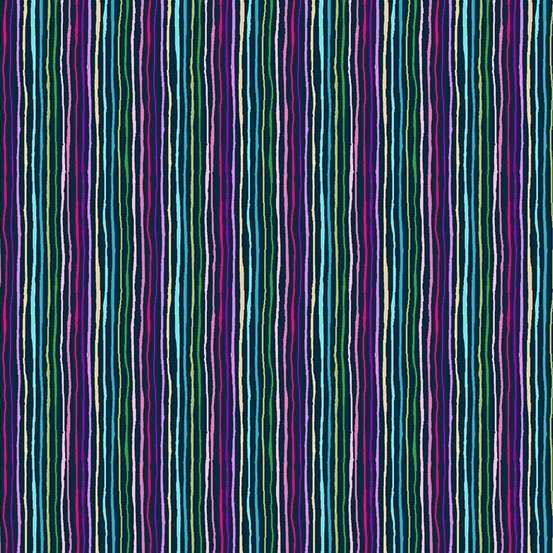 Tropica by Makower UK Stripe Blue 153/B