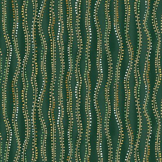 Golden by Makower UK Stripe Green 161/G