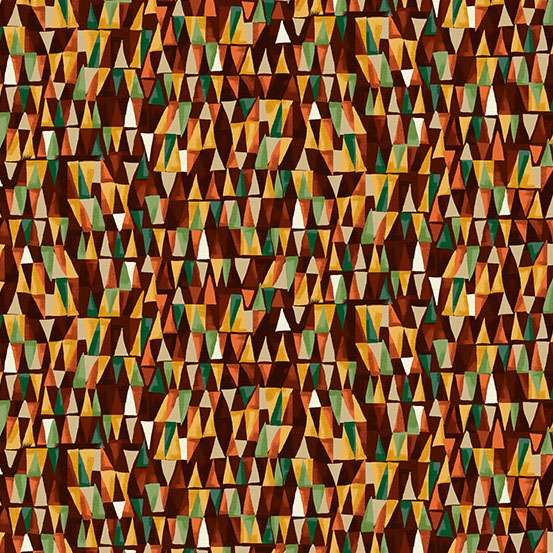 Golden by Makower UK Geometric Brown 159/V