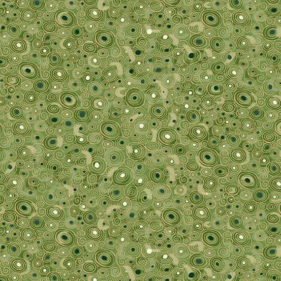 Golden by Makower UK Scroll Green 158/G