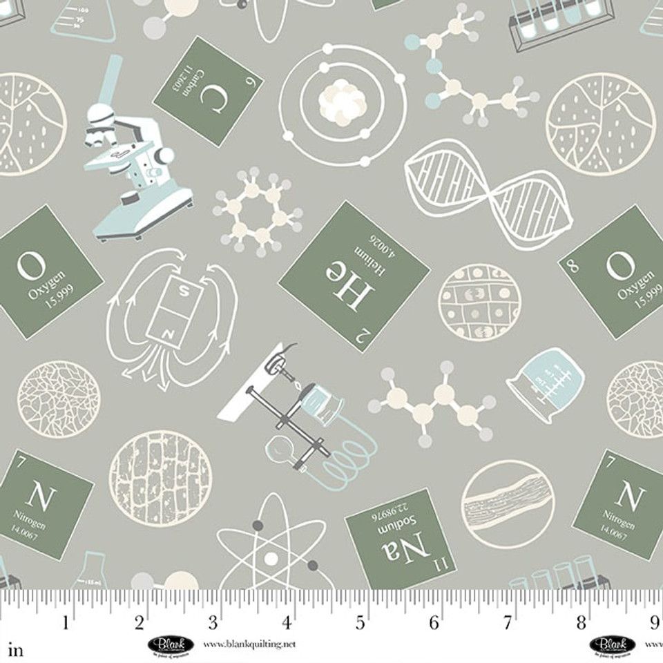 Science Lab by Blank Quilting 3836 90 science scatter