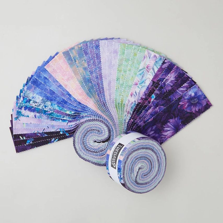 Timeless Treasures Dragonfly Mist strip Roll (jelly roll) CPSTRIP40-CD MIST