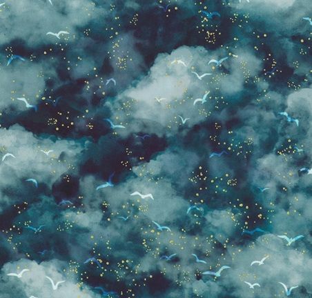 Hill Shine by Robert Kaufman 23243-69 midnight sky