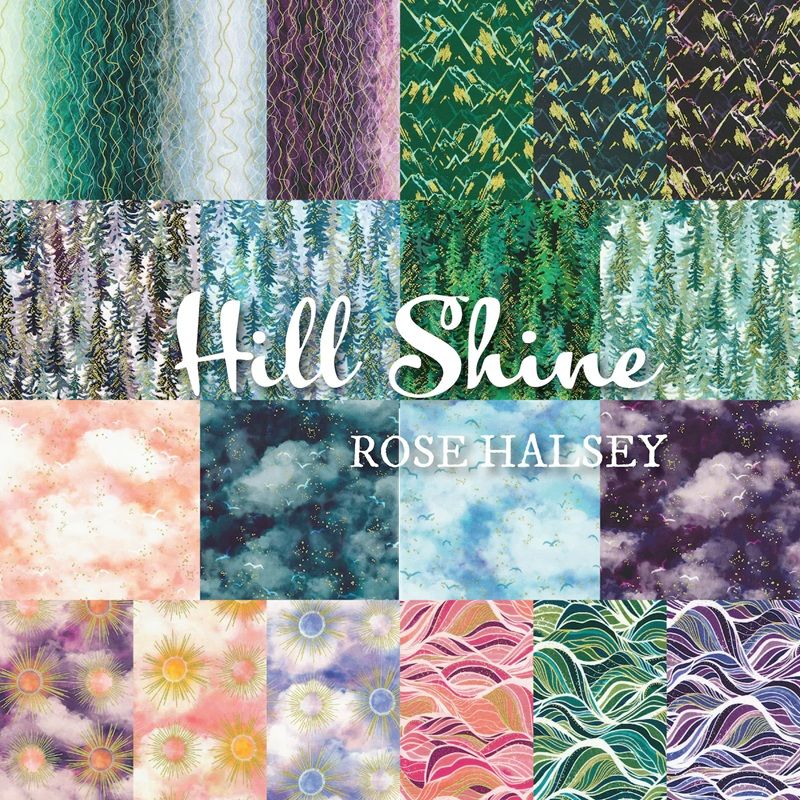 Hill Shine Metallic ten square (layer cake) 10"  RKTEN 1409-42