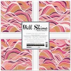 Hill Shine Metallic ten square (layer cake) 10"  RKTEN 1409-42
