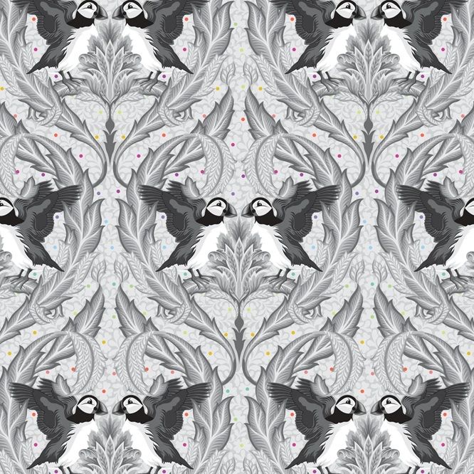 Graywork by Tula Pink Huffin & Puffin FSPWTP 260WHISPER