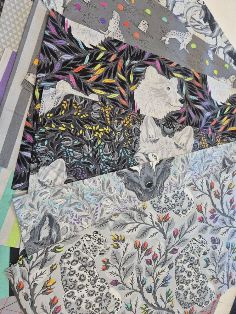 Graywork by Tula Pink Long Quarter Bundle - 22 long quarters (5.5m)