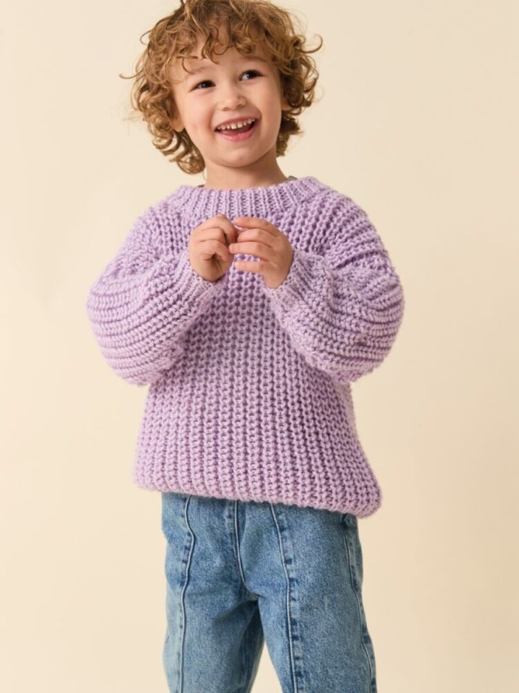 x SCANDI RIB SWEATER CHILDRENS KNITTING PATTERN IN SIRDAR SNUGGLY CHUNKY 2631