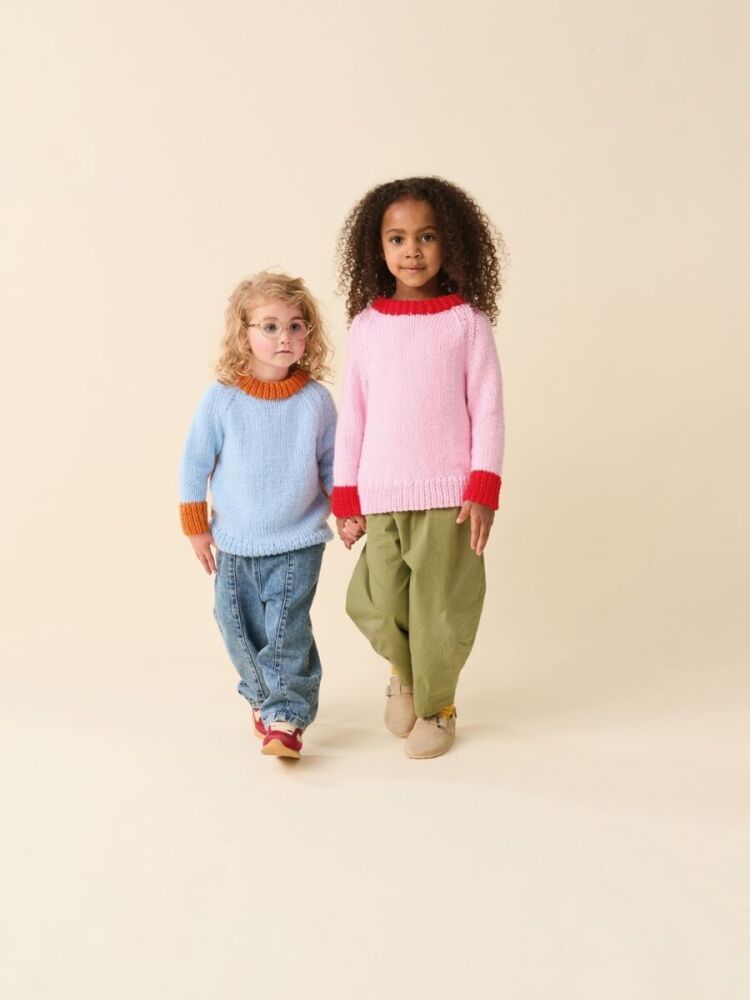 x TAKK SWEATER CHILDRENS KNITTING PATTERN IN SIRDAR SNUGGLY CHUNKY 2638