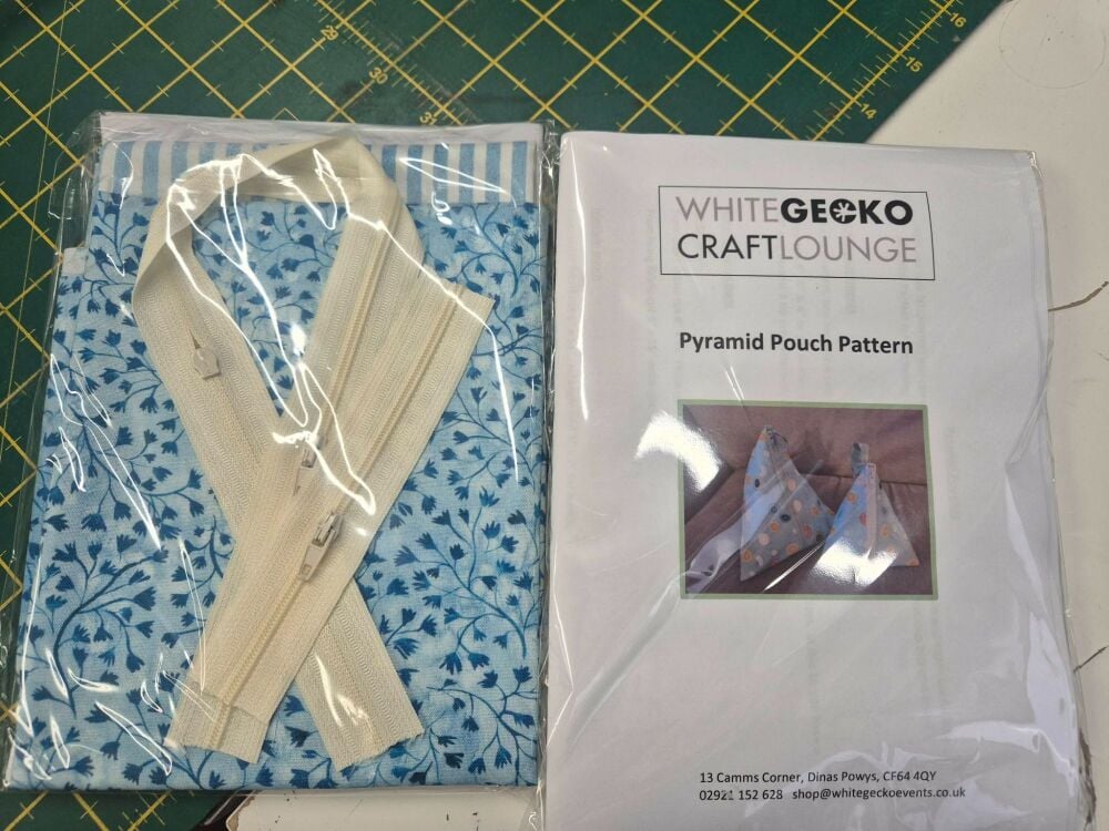 Pyramid Pouch Kit - Makes 3 - Blue