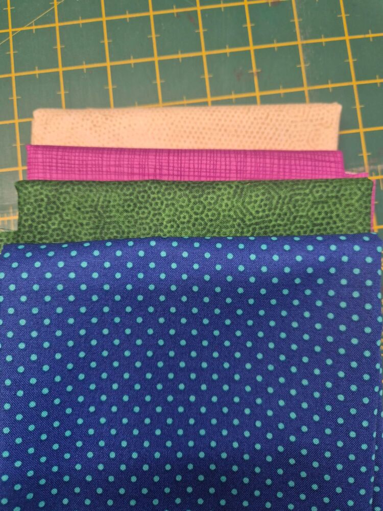 Lucky DIp - Spots & Stripes! four x 1/2m of Makower fabrics