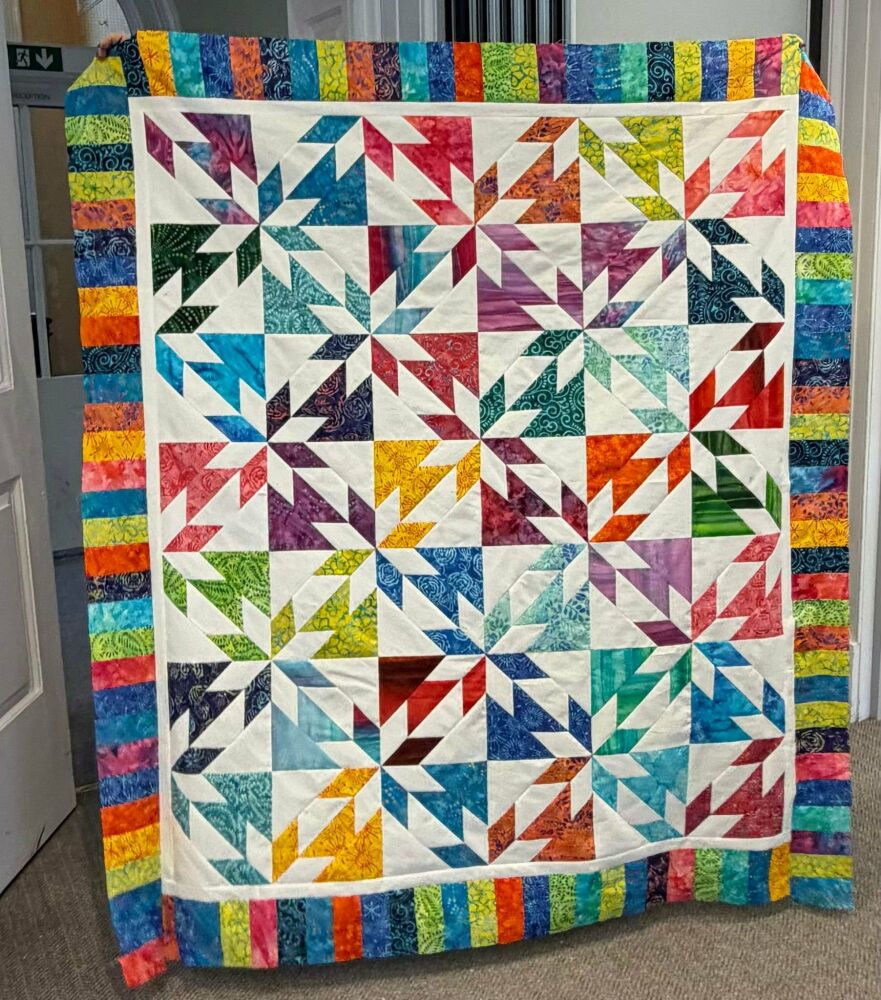 Sunburst Quilt Pattern - digital download