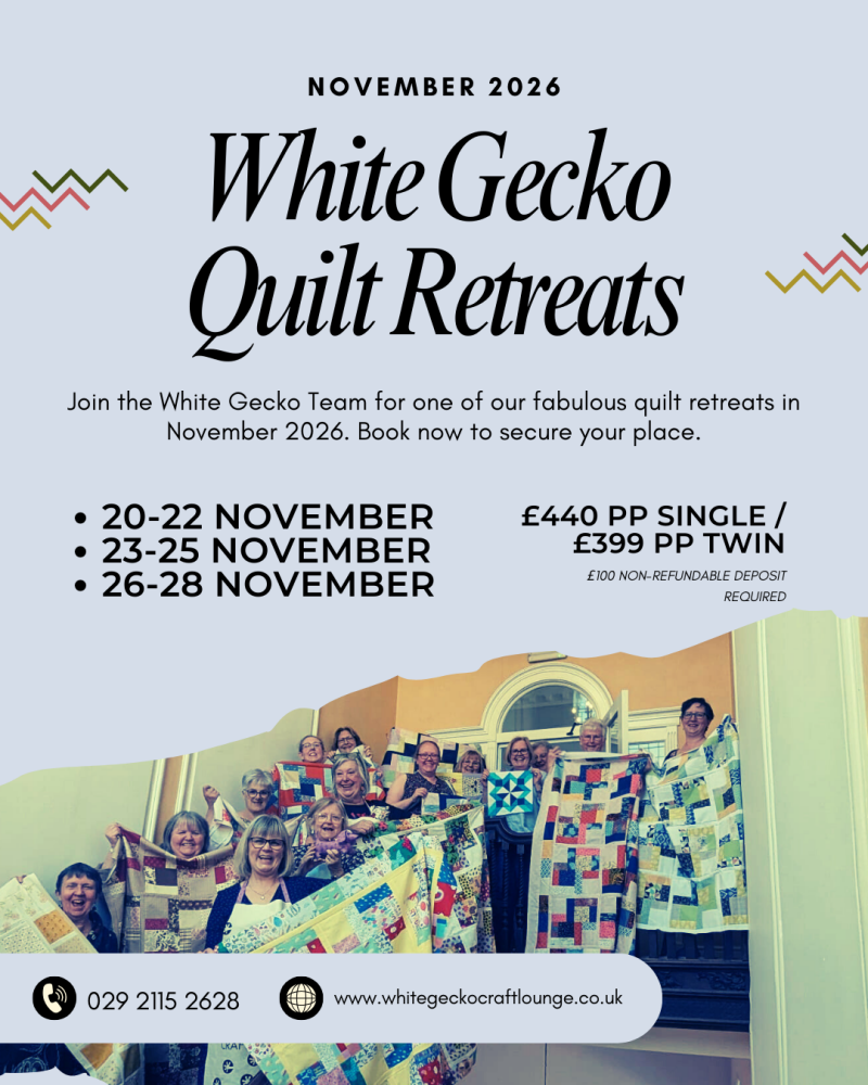 20-22 November 2026 Quilt Retreat