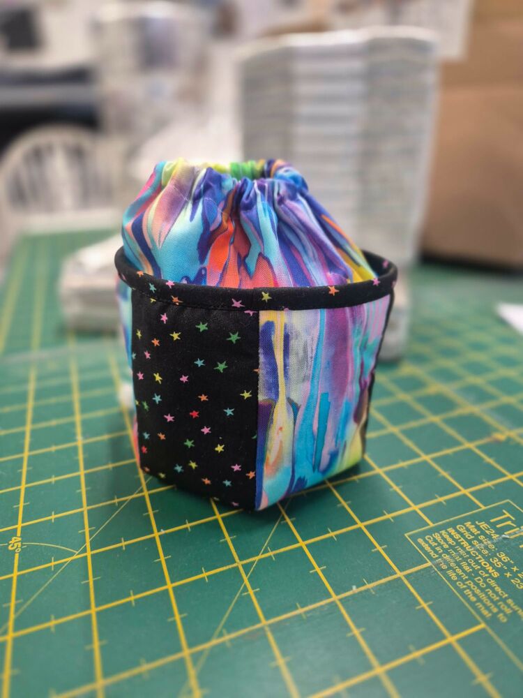 Bits'n Drawstring bag template - digital download