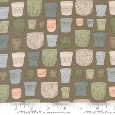 Potted by Kiley's Quilt Room for Moda - 26141 21 Charcoal