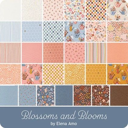 Blossoms & Blooms by Elena Amo for Moda Mini Charm Pack MC39050