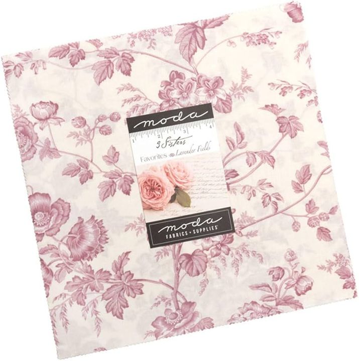 Moda 3 Sisters Favorites Vintage Linen Lavender Fields layer cake44361LC