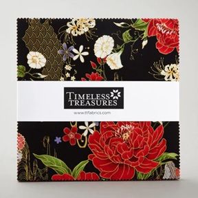 Timeless Treasures Lotus Layer Cake CP10SQ42-CM-LOTUS