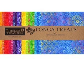 Timeless Treasures Tonga Treats Happy layer cake TREAT-SQUARE-42