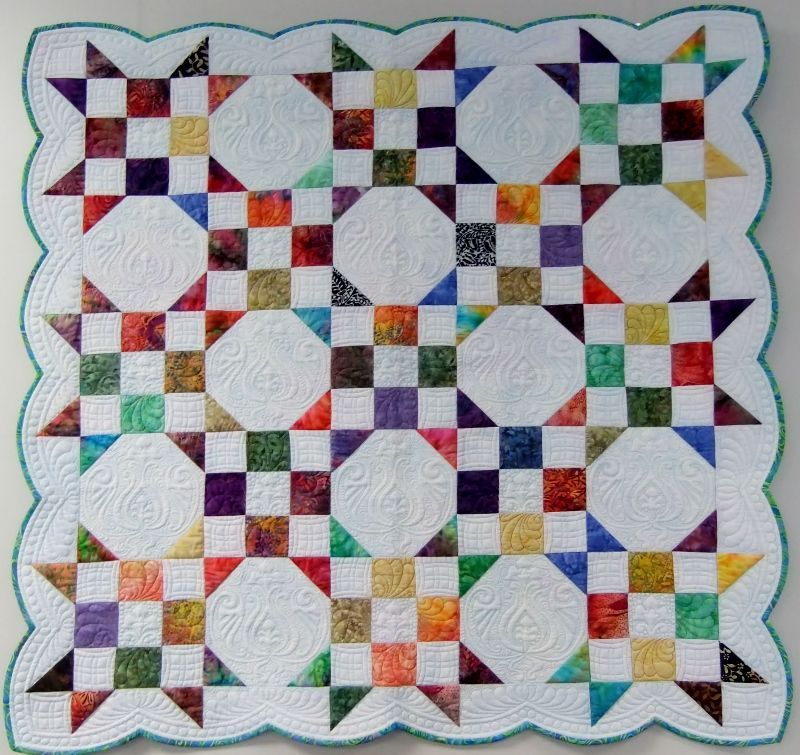 Curved Cheerful Checkers Quilt Saturday 18th July 2026 Price &pound;50 deposit &pound;10