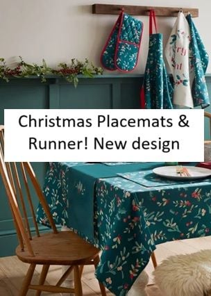 Christmas Table Runner & placemats Price Sunday 15th November &pound;50 deposit &pound;10