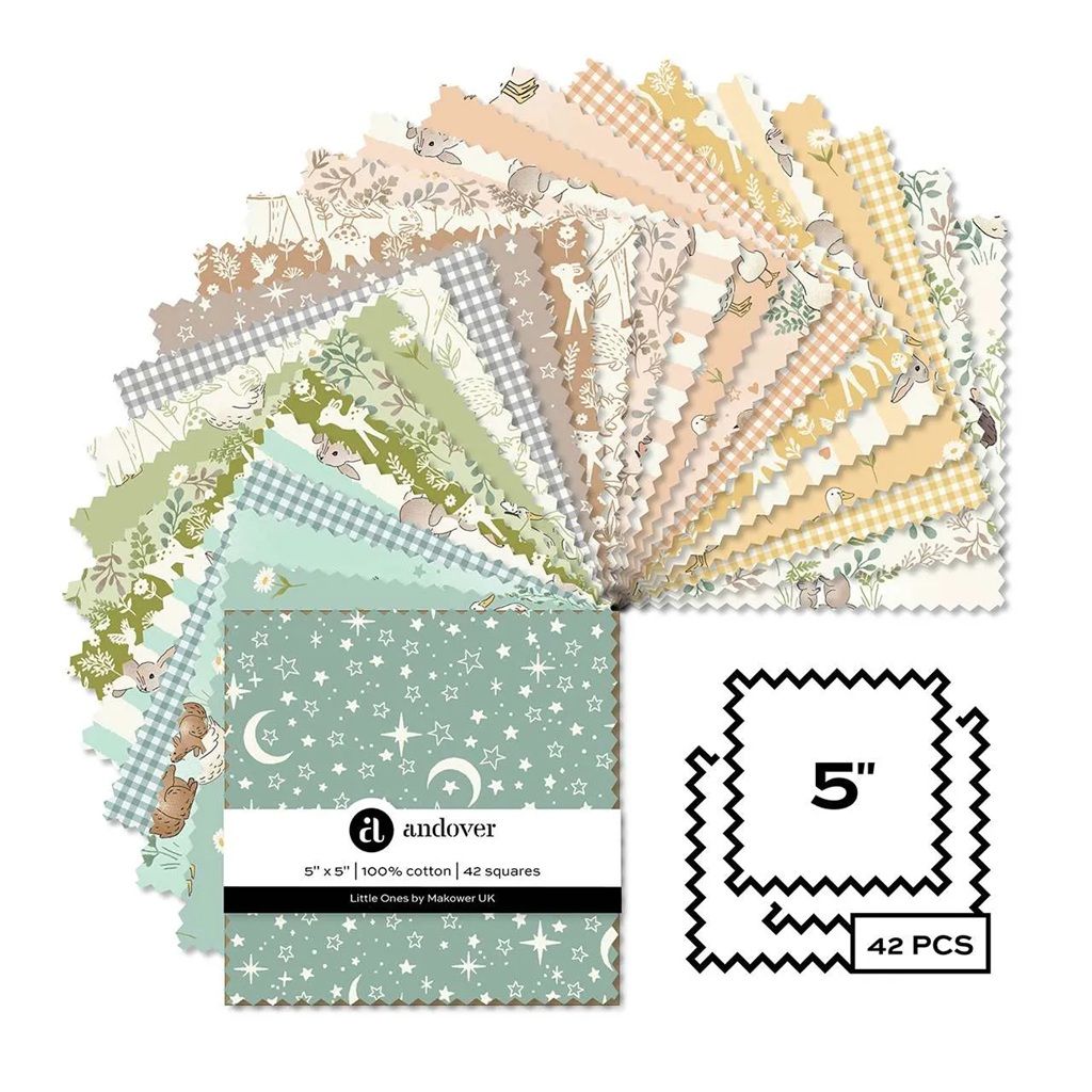 Makower Little Ones Charm pack - 5" squares