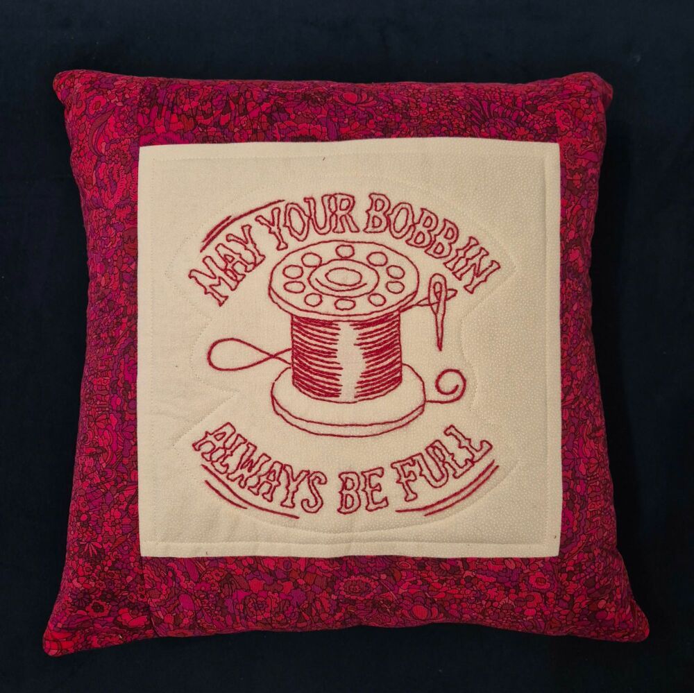 Embroidery Applique Panel 11" x 11" - Bobbin Full