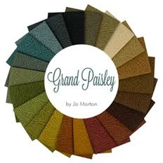 Grand Paisley by Jo Morton for Andover fabrics 5" squares (charm pack) 1S/GPAIS