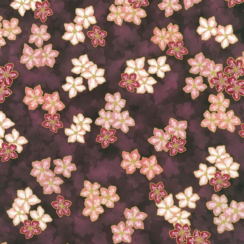 Imperial Collection Graceful Cranes by Robert Kaufman - 23509 233 Berry