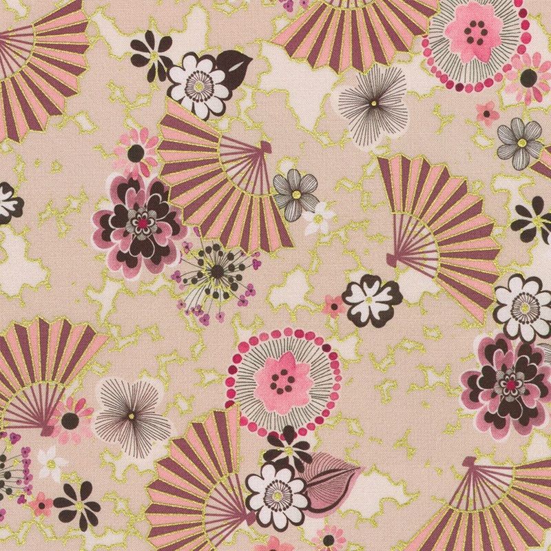 Imperial Collection Graceful Cranes by Robert Kaufman - 23504 265 Parchment