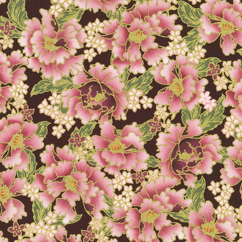 Imperial Collection Graceful Cranes by Robert Kaufman - 23505 24 Plum