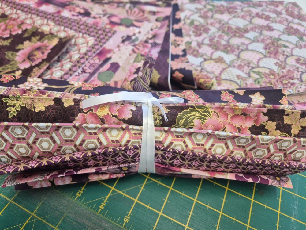 Imperial Collection Graceful Cranes by Robert Kaufman - long quarter bundle