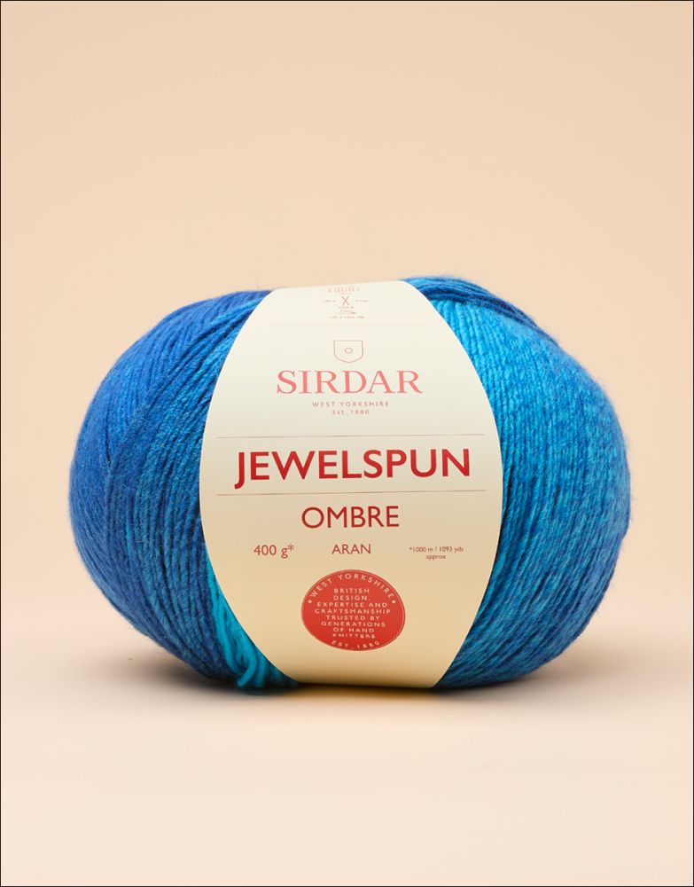 Sirdar Jewelspun Ombre Aran 400g - Midnight Blues 0106