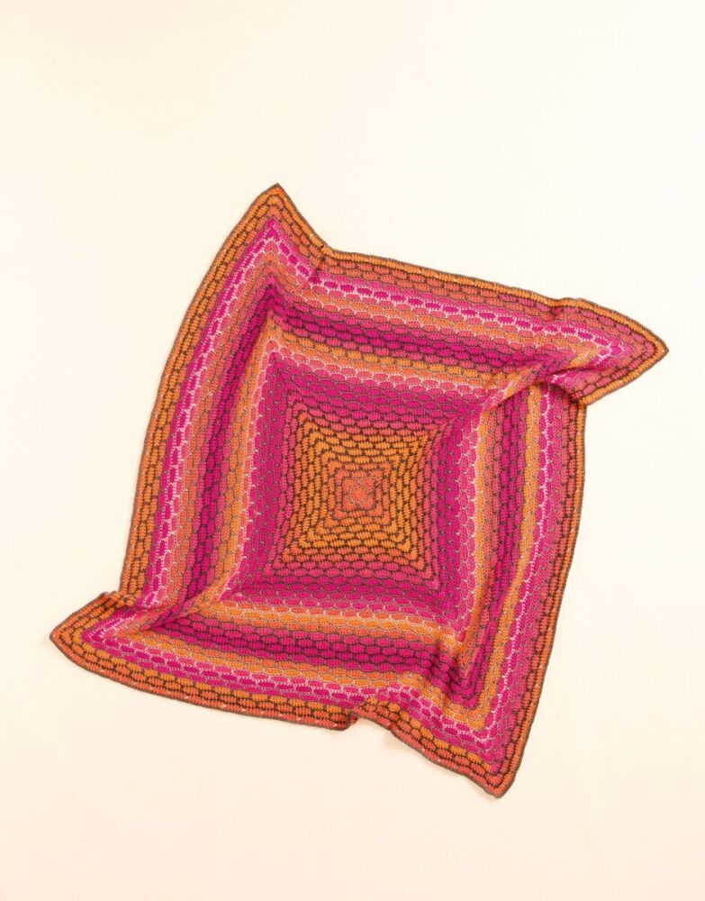SPECTRUM CROCHET BLANKET CROCHET PATTERN IN SIRDAR JEWELSPUN OMBRE 10931