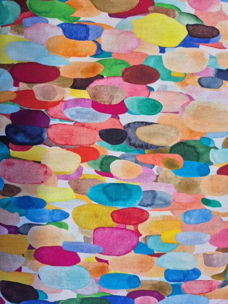 Sew Cool 60" Rainbow Colourful 'Splodges'