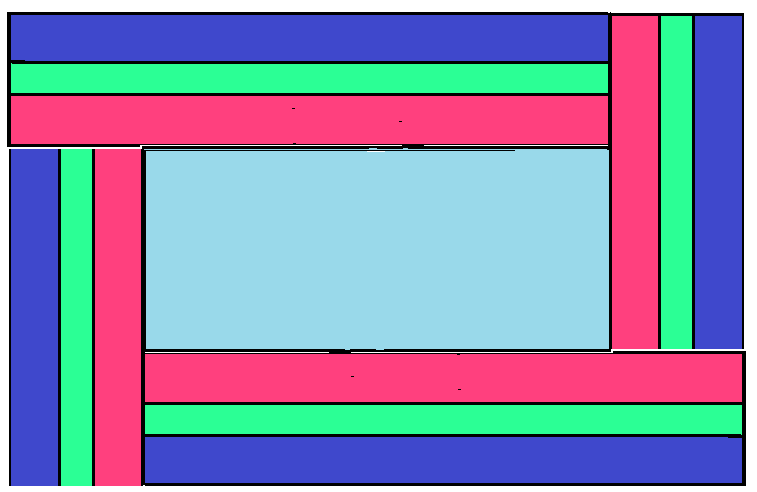 Cabin in the woods Placemat pattern - digital download