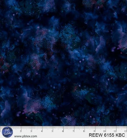 P&B Textiles Underwater Texture Reef 108" Wide Blue 06155 KBC