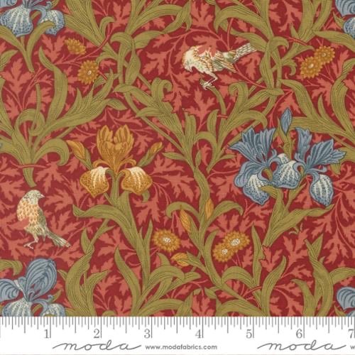 Morris Muse by Barbara Brackman for Moda - Russet 13380 16