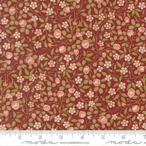 Morris Muse by Barbara Brackman for Moda - Russet 13385 16