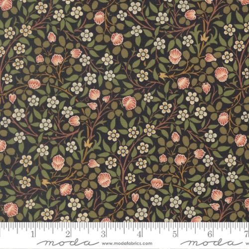 Morris Muse by Barbara Brackman for Moda - Ebony 13385 15