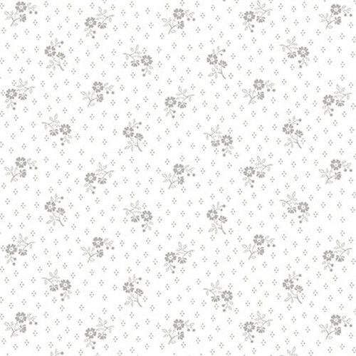 Quilter's Flour by Henry Glass Fabrics -9934-01W- Cottage Flowers (WOW - not grey as per image)