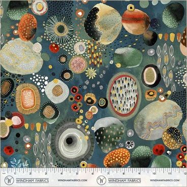 Flora & Form by Essoldo Designs for Windham Fabric Geode in Labradorite 54777DM-1L