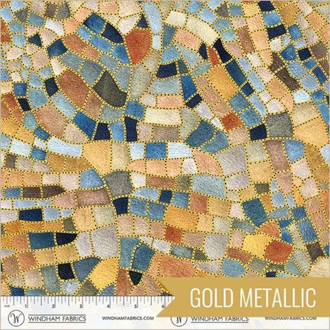 Flora & Form by Essoldo Designs for Windham Fabric Crackle in Fire Opal 54780DM- 2F
