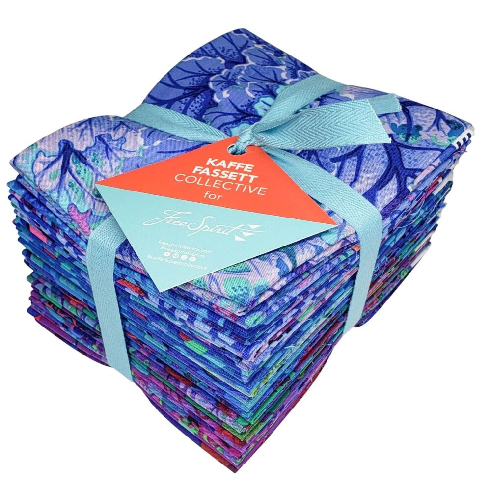 Kaffe Fasset Collective Fat Quarter Bundle - BLUES/PURPLE FB4FQGP.ROYAL