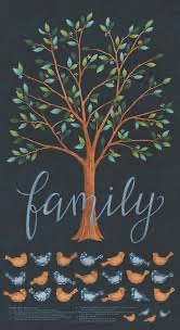 Family Tree by Deb Strain for Moda - 56166 15 Night Sky Panel (24' x 45