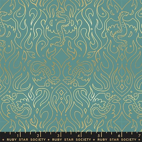 Fire Glow by Sarah Watts of Ruby Star for Moda - Watercress  RS2137 13M