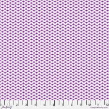 Floral Reel by Tula Pink - 273 Ultraviolet (Purple Diamonds on White)